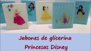 Jabones de glicerina princesas disney [upl. by Ycnalc409]