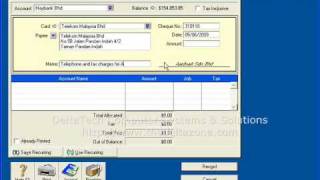 Printing cheques with MYOB BusinessBasics [upl. by Adelric869]