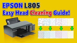 How to Clean Epson L805 Print Head  Epson L805 Filtering Printer Issues [upl. by Neetsuj]