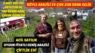 ACİL SATILIK 2 KÖY EVİ OLAN GENİŞ ARAZİLİ ÇİFTLİK EVİ  DOĞANIN İÇİNDE İNSAN BURADA YAŞLANMAZ [upl. by Godewyn586]