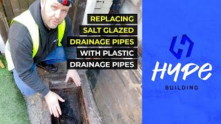 Replacing Salt Glazed Drainage Pipes With Plastic Drainage Pipes [upl. by Emorej244]