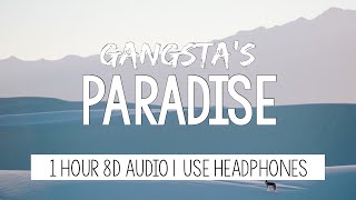 Lana Del Rey x Coolio  Gangstas Paradise  1 Hour Tiktok Remix  8D Audio [upl. by Happ]