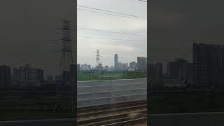 搭高鐵車，前往上海市的途中，往外看風景，旅途中 foryou 旅行 上海 無錫 [upl. by Fita]