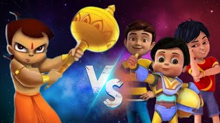 Rudra amp Shiva amp Vir the Robot boy vs Bheem  1 vs 3 Battle [upl. by Eitsirc850]