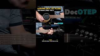 Leaving On A Jet Plane  John Denver 1966 Easy Guitar Chords Tutorial with Lyrics Part 3 REELS [upl. by Kcirddec]