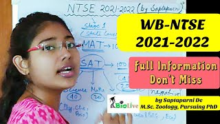 NTSE Examination WBNTSE Full Information [upl. by Oludoet]