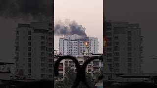 Kalyan vertex building got fire 😱😱🔥🔥kalyanvertexbuildingfirebuildingkalyanwest [upl. by Notyalc]