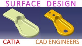 39 Surface Design in Catia V5 [upl. by Chrisoula]