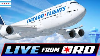 🔴LIVE GOLDEN HOUR to NIGHT AIRPORT ACTION at CHICAGO OHARE  AVIATION  AVGEEK ORD PLANE SPOTTING [upl. by Eojyllib]