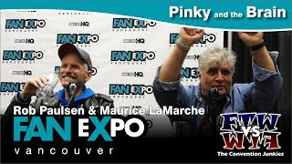 Rob Paulsen amp Maurice LaMarche Pinky and the Brain  Fan Expo Vancouver [upl. by Yrmac]