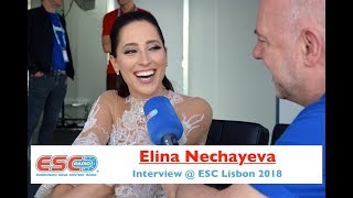 Elina Nechayeva Estonia interview  Eurovision 2018 Lisbon  ESC Radio [upl. by Rizan69]