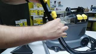 Karcher pro Puzzi 400 halı ve koltuk yıkama makinesi kutu açılım [upl. by Alrep646]