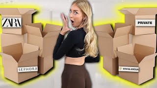 OGROMNY HAUL ZAKUPOWY 🛍️ ZARA GYM GLAMOUR PRIVATE HampM [upl. by Paolina616]