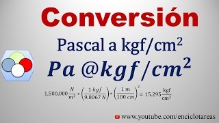 Convertir de Pascal a kgfcm2 [upl. by Augustus379]