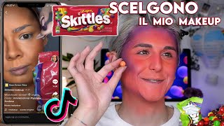 SKITTLES CHOOSES MY MAKEUP 🍬 tik tok challenge  Antonio Di Matteo [upl. by Pickar]