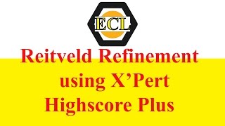 How to do Reitveld Refinement using Xpert Highscore Plus  Electroceramics Lab [upl. by Ydnar680]