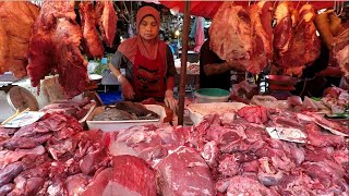 Biggest Wet Market in Bangkok Live Animals Street Food Meat Fish Khlong Toei Thailand [upl. by Earezed96]