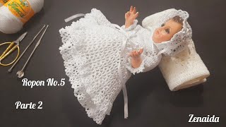 Zurdo Ropon No5 1 Niño Dios 21cm zenaida crochet [upl. by Aibonez493]