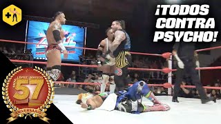 Psycho Clown vs Dr Wagner Jr vs El Mesías vs Texano Jr  Arena López Mateos [upl. by Stedman884]