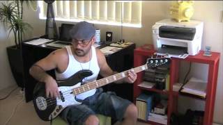 Stranger in town TOTO Bass Cover   Lakland Darryl Jones [upl. by Canning]