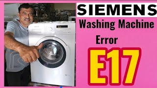 Dont Panic Quick Fixes for Siemens Washing Machine Error E17 [upl. by Leidgam]