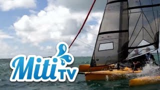 Trimaran sport  Weta European  Yacht Club Carnac 2012 [upl. by Onihc]