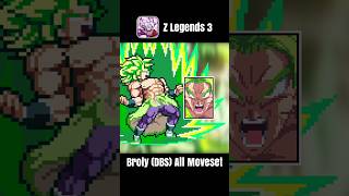 Z Legends 3  Broly DBS All Moveset in 1 minute Shorts zlegends zlegends2 zlegends3 [upl. by Honeyman]