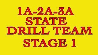 Drill Team 1A2A3A Stage 1  State High School Competition [upl. by Siver]