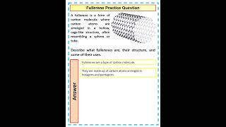 Fullerene Practice GCSE Chemistry Question [upl. by Aihsetal]