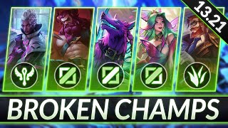 3 BROKEN Champions for EVERY ROLE RIGHT NOW  CHAMPS to MAIN for FREE LP  LoL Guide Patch 1321 [upl. by Ignacio]