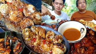 PUTOK BATOK  MARINATED CHICHARON BULAKLAK  CHILI GARLIC BUTTER BALUT [upl. by Stubstad251]