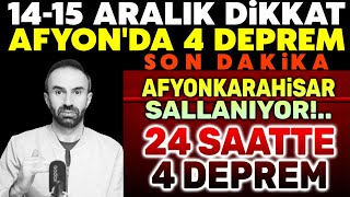 15 Aralık DikkatArdarda 4 Deprem Yaşandı Afyonkarahisar sallanmaya devam ediyorSON DAKİKA [upl. by Jessika]