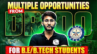 DRDO Recruitment 2024  DRDO Opportunities for BTech Students [upl. by Pritchett]