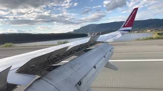 Landing at Trondheim Værnes airport [upl. by Eisso84]