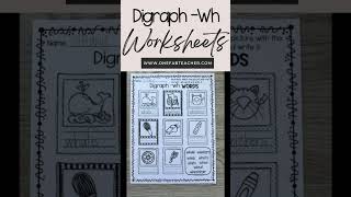 Digraph Wh Worksheets  Phonics [upl. by Mei]