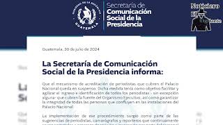 Secretaría de Comunicación Social Revierte Medidas que Restringían Libertad de Prensa [upl. by Deegan]