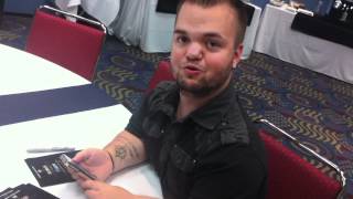 Hornswoggle makes a big announcement at WrestleMania Axxess [upl. by Giulietta407]