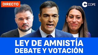 Ley de amnistía debate y votación en el Congreso [upl. by Akela]