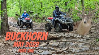 Buckhorn ATV trail ride May 2022 Part One in 4k Canam Outlander 1000 850 amp Kawasaki 750 [upl. by Nomolas]