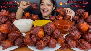 60 SPICY CHICKEN DRUMSTICKS EATING CHALLENGE  FRIED CHICKEN DRUMSTICKS EATING CHALLENGE  MUKBANG [upl. by Atwahs]