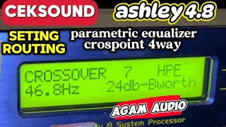 setting parametric equalizer DLMS ASHLEY 48 agam audio [upl. by Scheer]