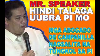 Mr Speaker hindi talaga uubra PI mo Abogado de Campanilla nagsalita na [upl. by Rafaela]