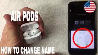 ✅ How To Change Apple AirPods Name 🔴 [upl. by Matthei]