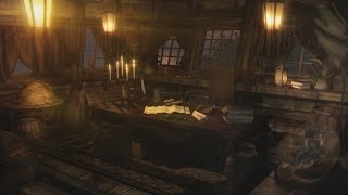 Pirate Ship Ambience  Captains Cabin Tropical Island Port Bird Life  1 Hour 🏝️ [upl. by Kared]