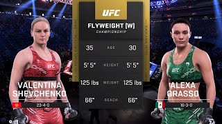 Alexa Grasso VS Valentina Shevchenko Full Fight  Women Flyweight World Championship Sphere UFC 306 [upl. by Regni315]