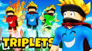 I Adopted SUPERHERO TRIPLETS in Roblox Brookhaven RP [upl. by Belford127]