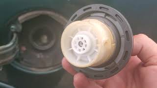 locking gas cap removal lost key [upl. by Nelyt]