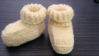 How To Knit Baby Booties Part2 For Beginners [upl. by Dupuy203]