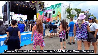 Samba Squad at Salsa Latin Festival 2024 St Clair West  Toronto samba festival canada toronto [upl. by Abran]