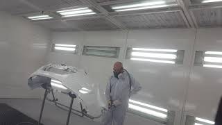 Spraying Sikkens Autobase plus solvent [upl. by Piggy]